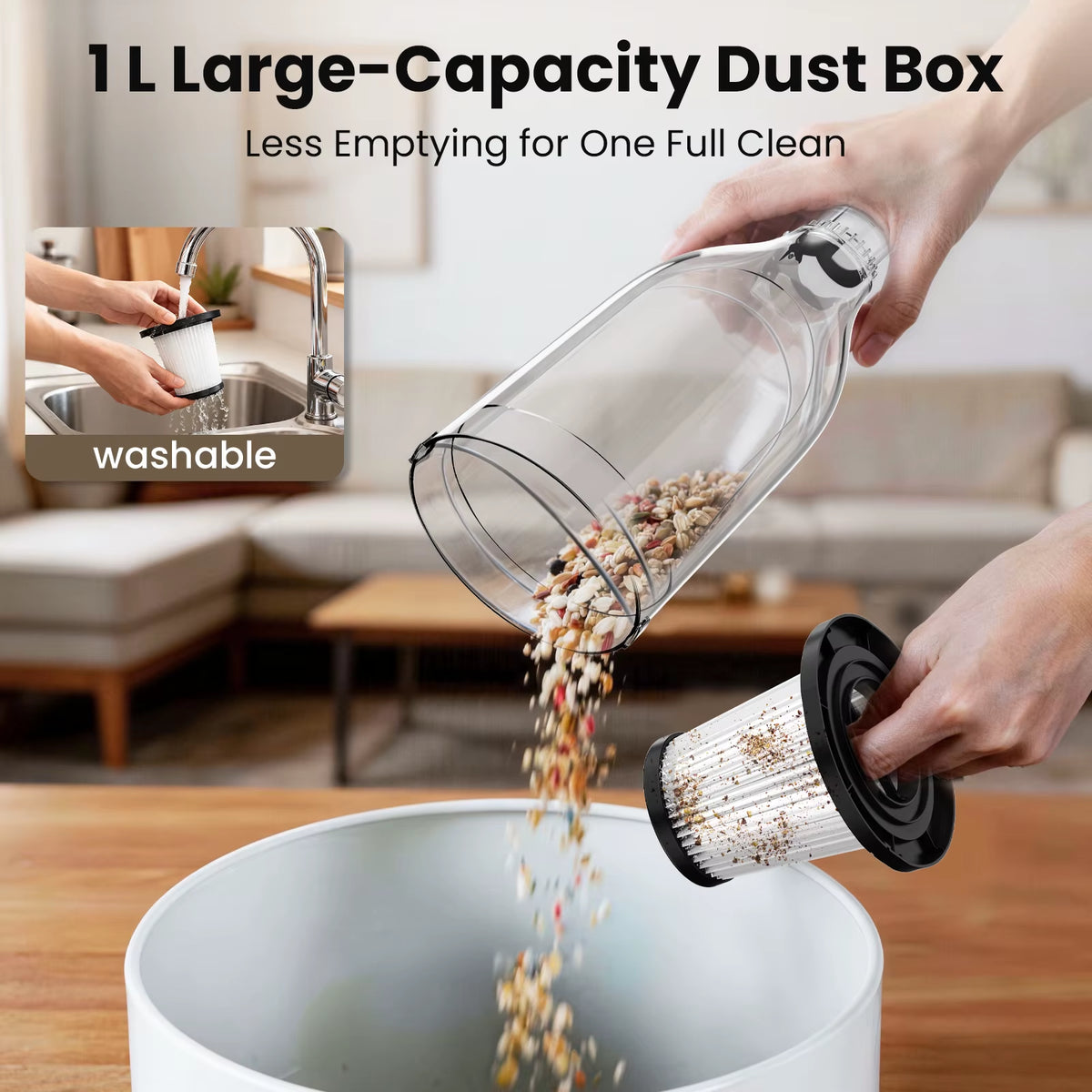 Vastorm R7 Corded Stick Vacuum Cleaner - 600W, 20Kpa Powerful 3-in-1 Lightweight Design for Efficient Low Noise Cleaning on Hardwood Floors and Carpets, Ideal for Pet Hair Removal