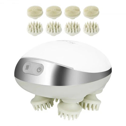 Electric Scalp Massager with Heat Rechargeable Head Massager Waterproof