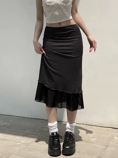 Elegant High Waist Pleated Midi Skirt with Floral Print for Women Stylish A-Line Knee Length Skirt for Summer