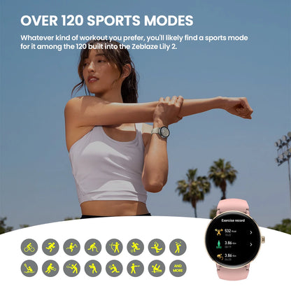 The NEW 2025  Lily 2 Voice Calling Female Smartwatch 1.2" AMOLED Screen Double Strap Health Management Sports Smart Watch