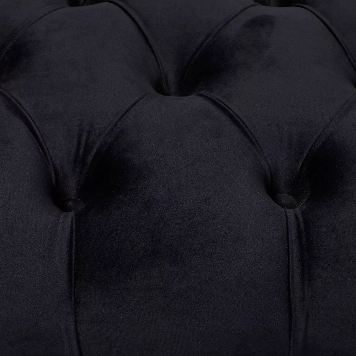 Rectangular Glam Velvet Bench -Black