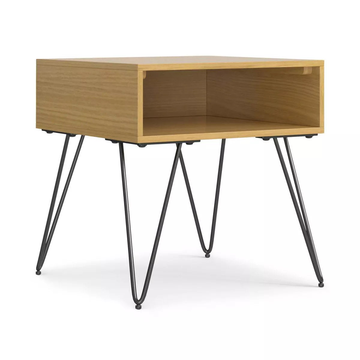 Moreno Contemporary End Table - Oak Veneer