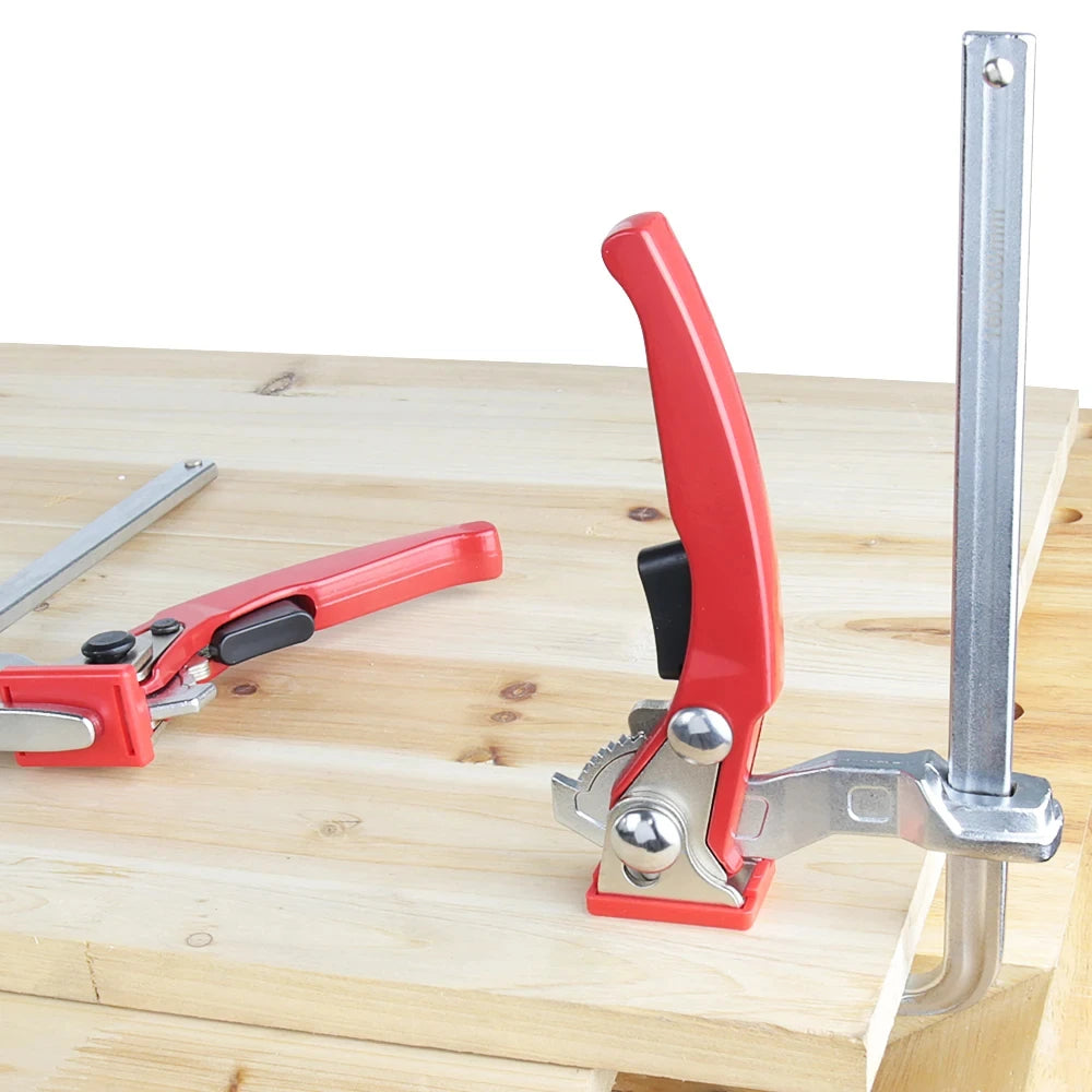 ALLSOME Set of 2 Ratcheting Table Clamps for Quick Release Track Saw and Guide Rail Systems