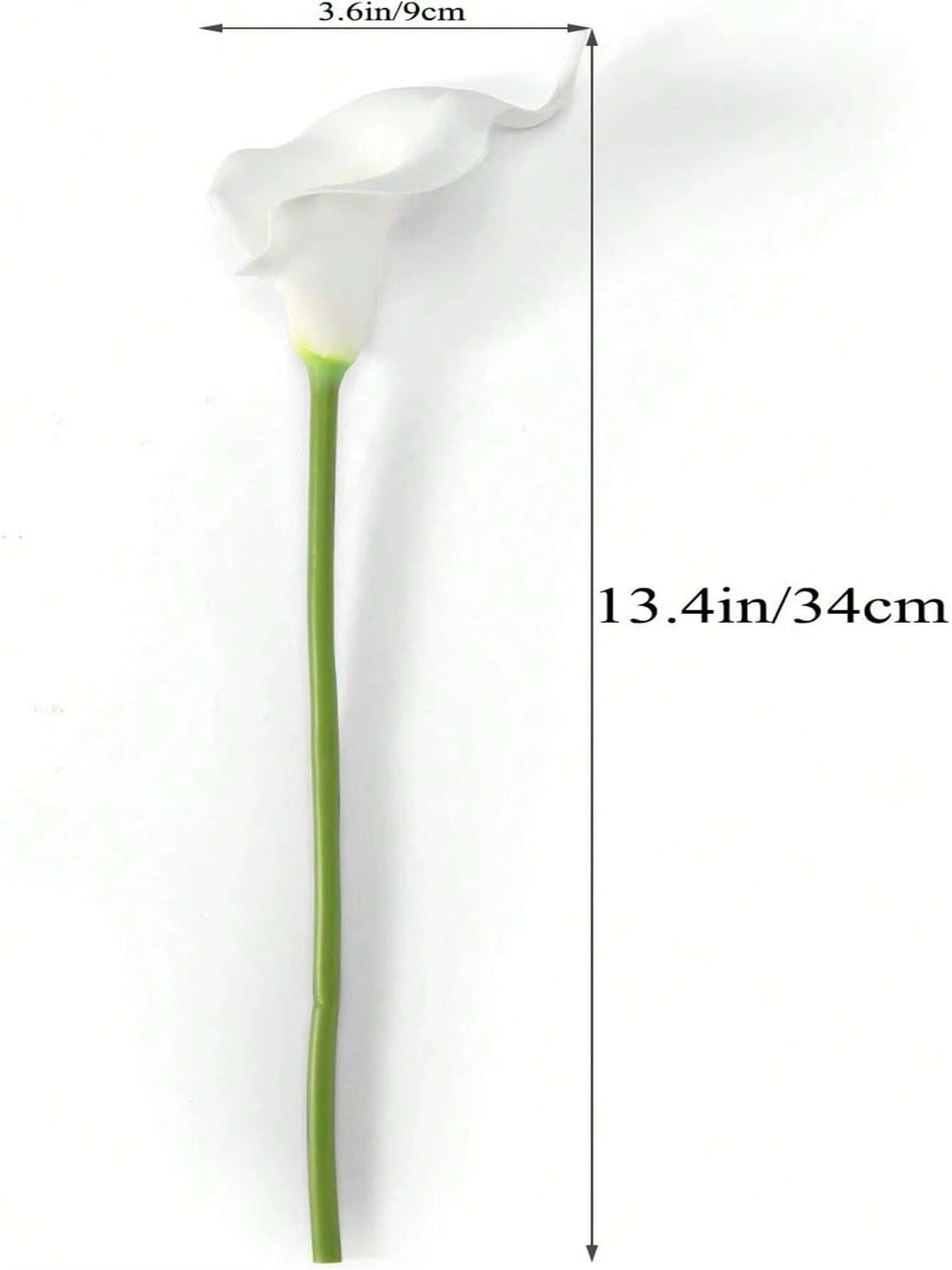 Realistic Calla Lily Artificial Floral Arrangement in Vase for Home Decor, DIY Wedding Bouquets, and Event Decorations