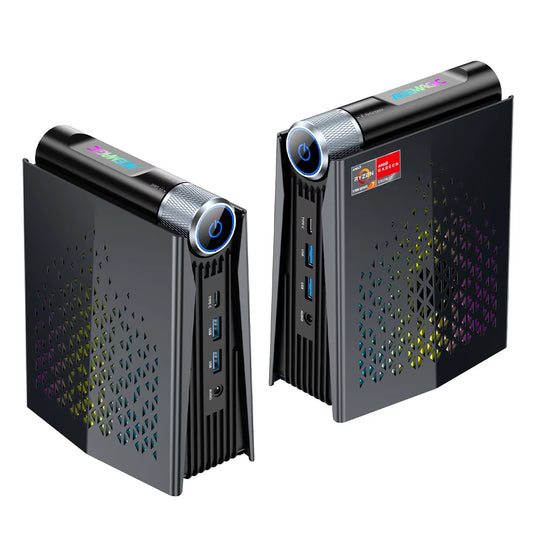 ACEMAGIC MINI PC  Ryzen 7 8745HS 32GB RAM 1TB SSD Windows 11 Pro MINI Computer Wifi6 BT5.2 with RGB Light 4K Triple Display