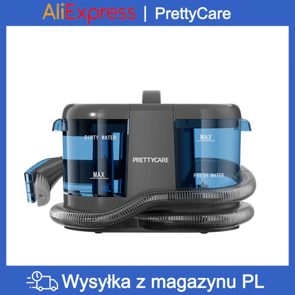 PC808 Cordless Carpet&Spot Vacuum Cleaner 1.4M Hose 30Minutes Fabric Vacuum Cleaner with Wet Sprayer for Sofa Car