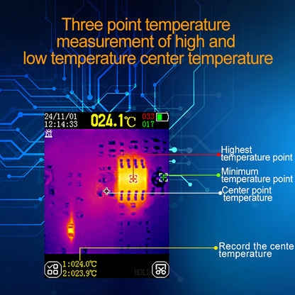TOOLTOP ET14C+ 2.8Inch Thermal Imager 25Hz Home Thermal Imaging Camera Isr240X240 Thermography with Stand Electrical Fault Detect