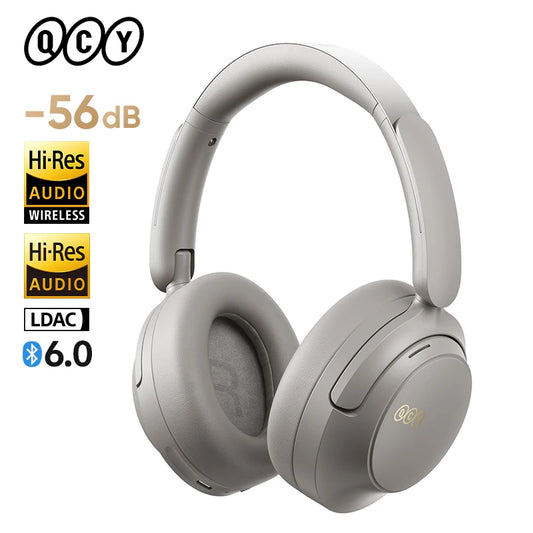 QCY H3S Over-Ear Headphones with Hi-Res LDAC and Spatial Sound, Adaptive ANC, Bluetooth 6.0, 102 Hours Battery Life