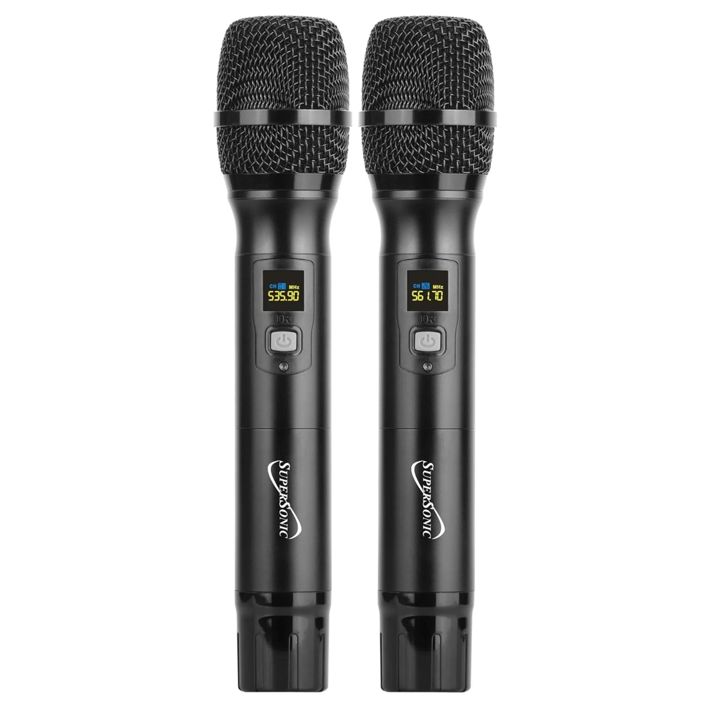 Supersonic UHF Dual Fixed Channel Professional Wireless Microphone
