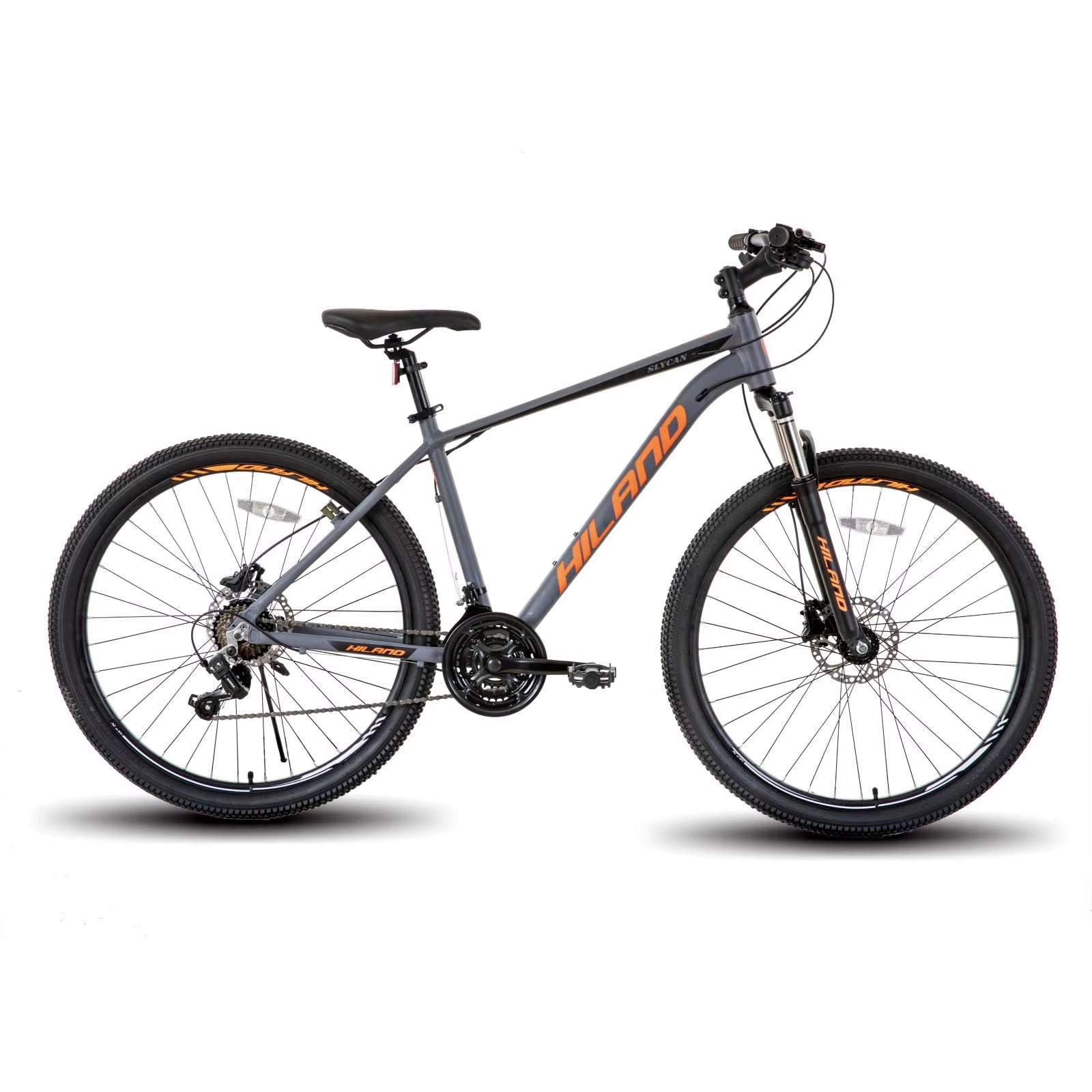 Aluminum Mountain Bike 21 Speeds, Hydraulic Disc-Brakes, Lock-Out Suspension Fork, 27.5 Inch Wheel, Bike for Men Mens