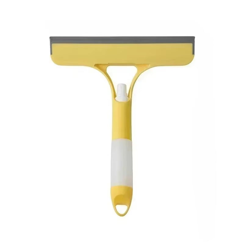 3 in 1 Window Cleaning Squeegee Multi Function Glass Mirror Wiper with Spray Bottle Microfiber Scrub Household Car Cleaner Tools