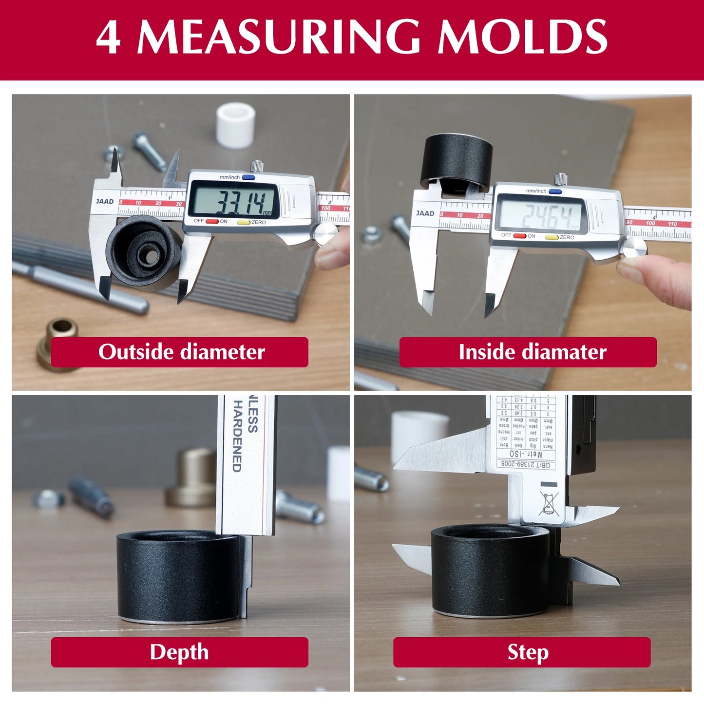Digital Caliper,Stainless Steel Construction with Large LCD Screen,150Mm/0-6 Inches,Industrial Grade, High-Precision Tool