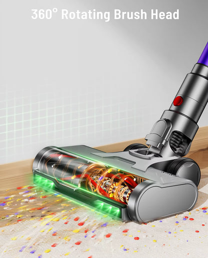 VAKERR X15 Pro 650W Cordless Vacuum Cleaner with 65KPA Suction Power for Pet Hair and Carpet - 70 Minutes Runtime for Efficient Household Cleaning