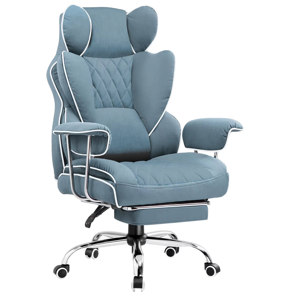 Ergonomic Big and Tall Gaming Chair with Pocket Spring Lumbar Support and Footrest