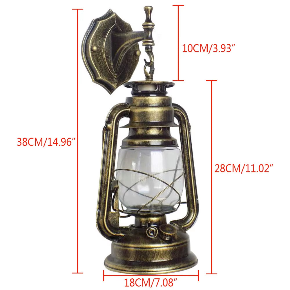 Wall Light Outdoor Outdoor Lamp Antique Hanging Outdoor Lanterns Suitable for Indoor and Outdoor Lighting Yards Facades Bronze