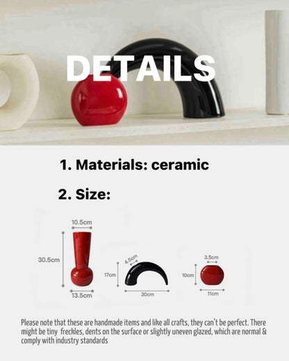 Bauhaus Style Ceramic Art Deco Vase