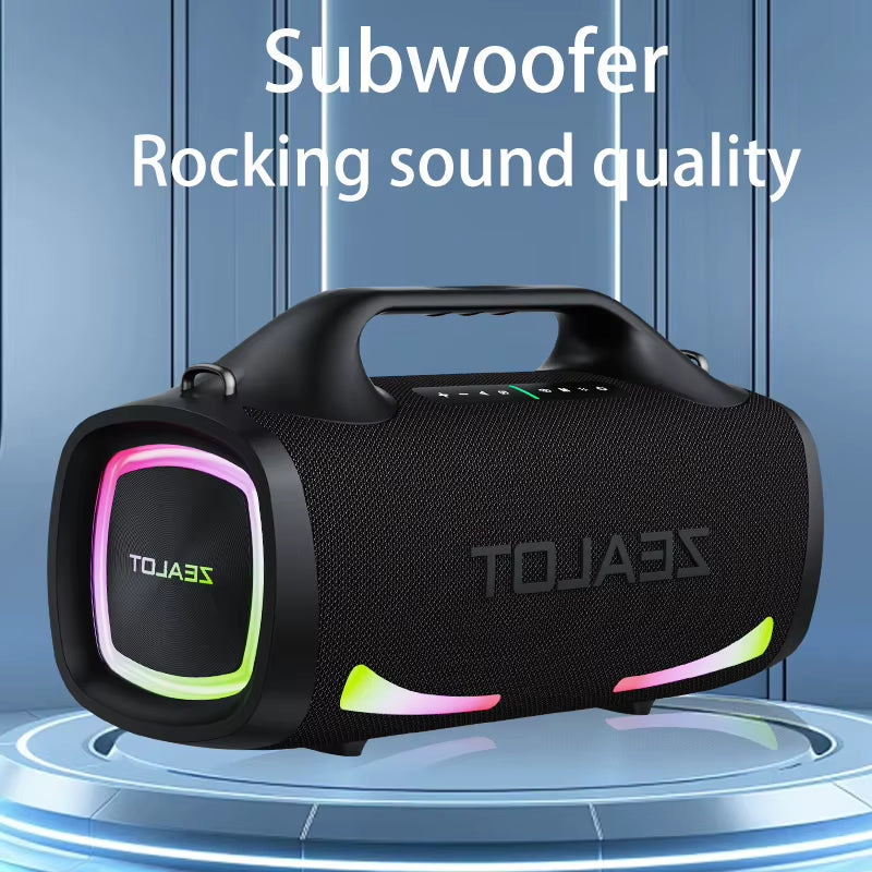 S79 100W Wireless Speaker, Outdoor Portable Subwoofer Speaker, Hifi Sound Quality,Dual Pairing, Fast Charging,24000Mah.