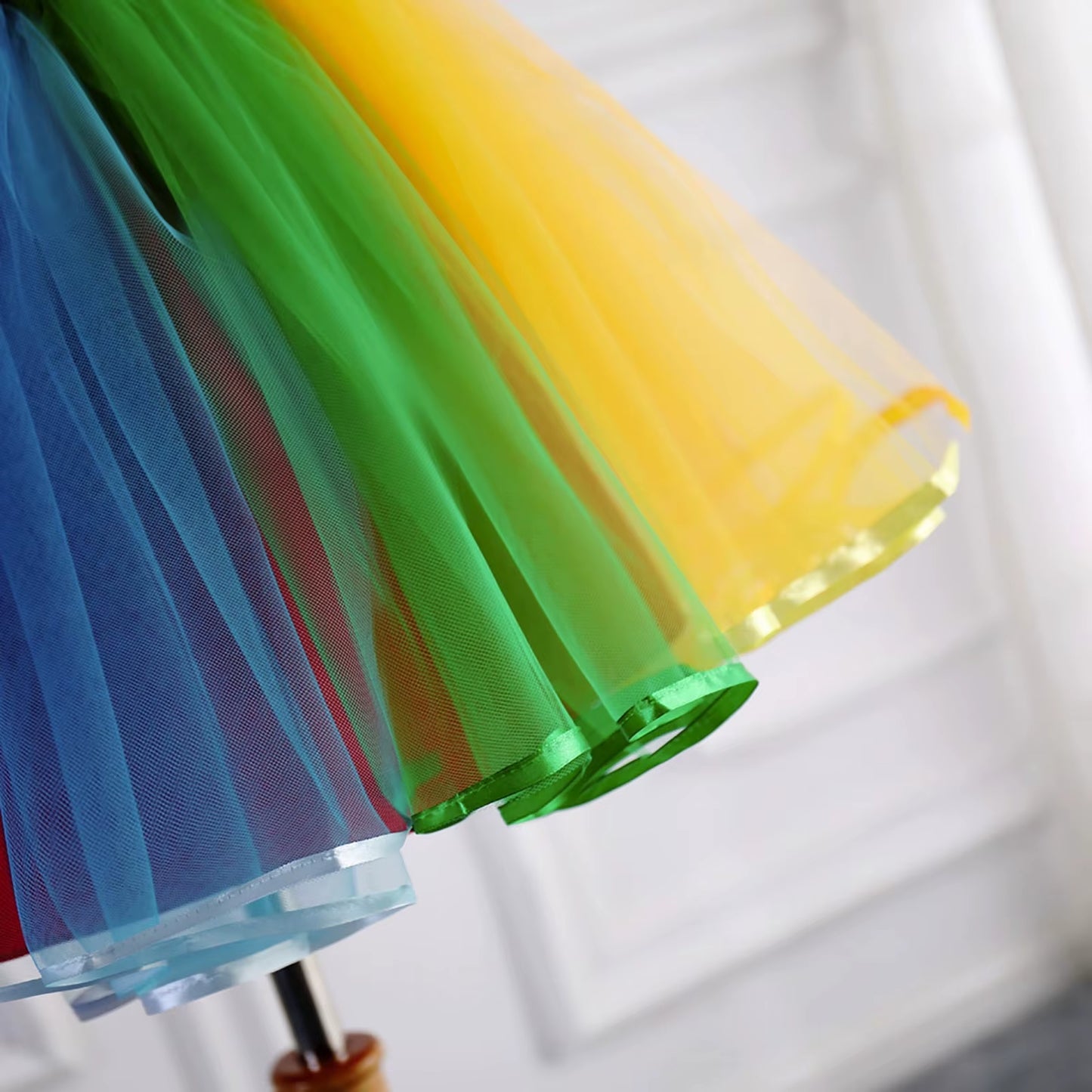 Skirts for Women Summer plus Size Rainbow Tutu Skirt Layered Tulle Skirt Girls Colorful Halloween Costumes Skirt Faldas