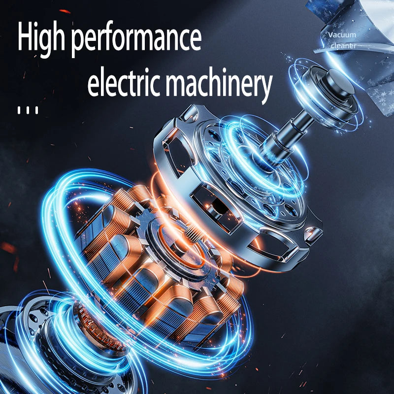 Wireless High-Power Dual-Use Car and Home Vacuum Cleaner - Multi-Functional Handheld Device with Strong Suction