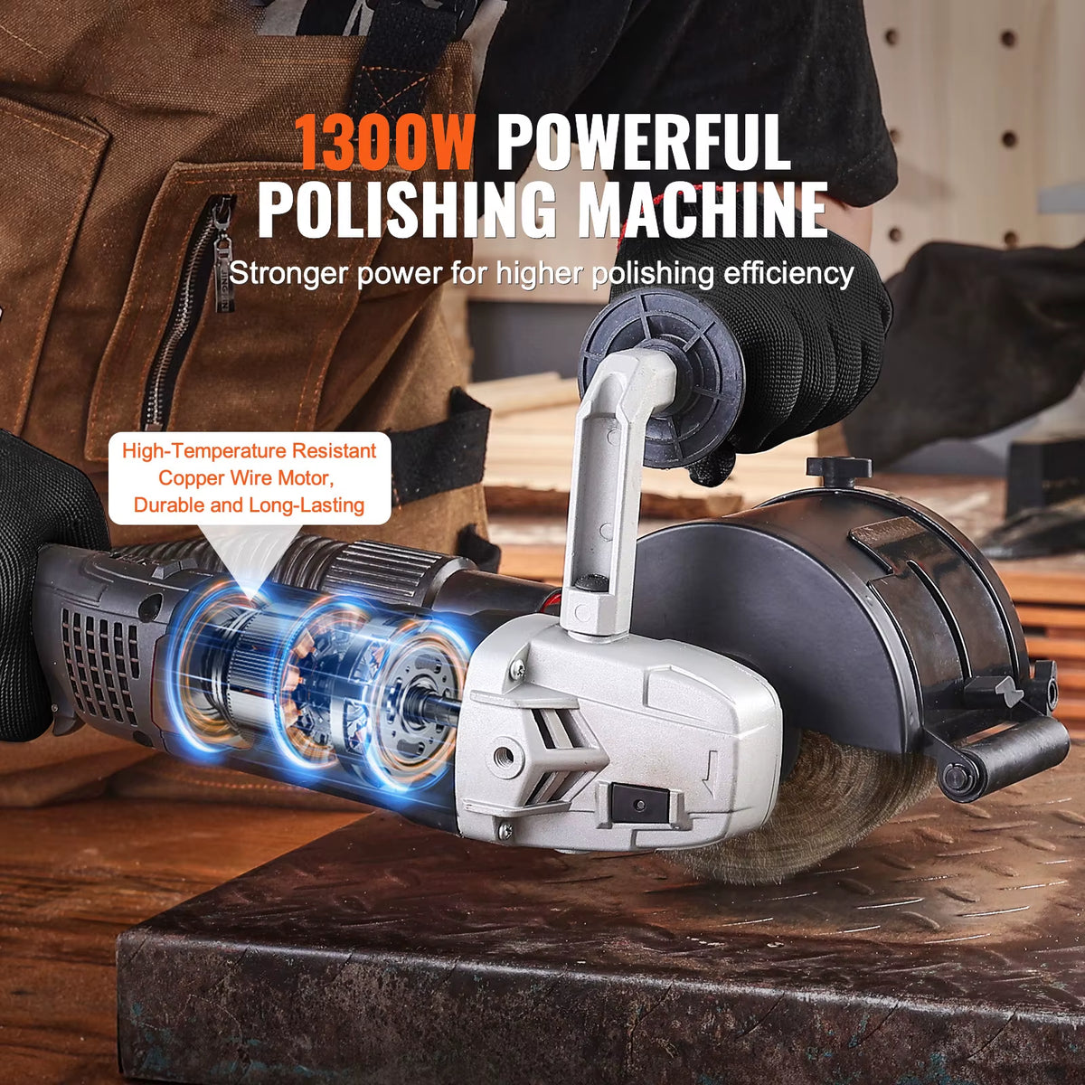 Succebuy Variable Speed Burnishing and Polishing Machine for Metal and Wood Surface Conditioning