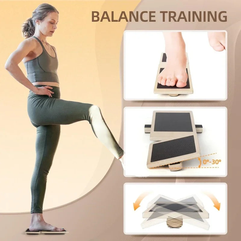 Ankle Foot Strengthener Trainer for Sprained Ankle,Balance Board,Stability Exercises,Physical Therapy,Plantar Fasciitis Relief,Posture Corrector,Balance Training,Anti Slip Wobble Board