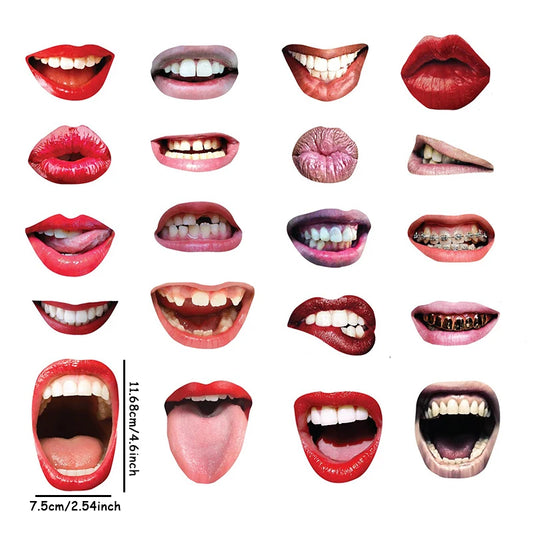 20Pcs/Set Adult Funny Lip Mouth DIY Photobooth Props Wedding Decoration DIY Photo Booth Birthday Party Wedding Decorations