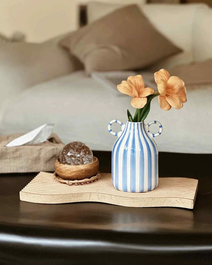 Hand-Painted Whimsical Quirky Cute Dual-Handle Vases