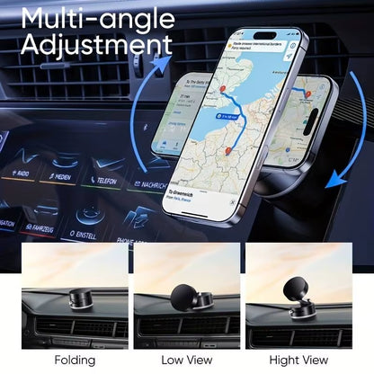 Car Magnetic Phone Holder Adjustable Rotating Suction Hands-Free Cell Phone Mount for Desktop Stand Accessory Durable Car Part