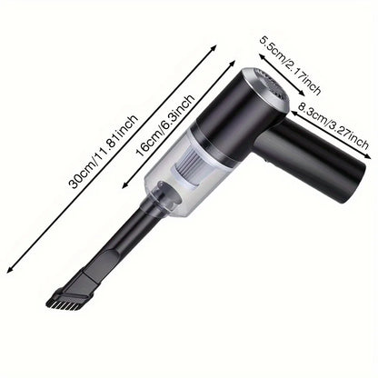 Compact Wireless Vacuum Cleaner with Powerful Suction – Versatile Rechargeable Dust Removal Solution for Computers, Home, and Automotive Cleaning