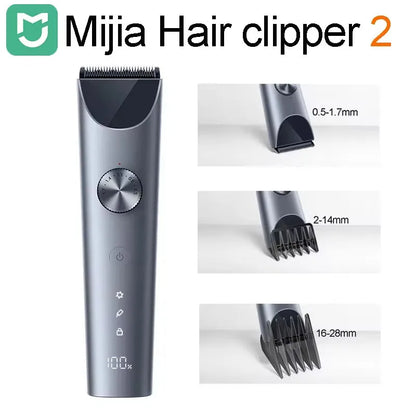 Hair Clipper 2 Household Wireless Trimmer Cutting Barber IPX7 Titanium Alloy Blade Men Sideburns Electric Shaver