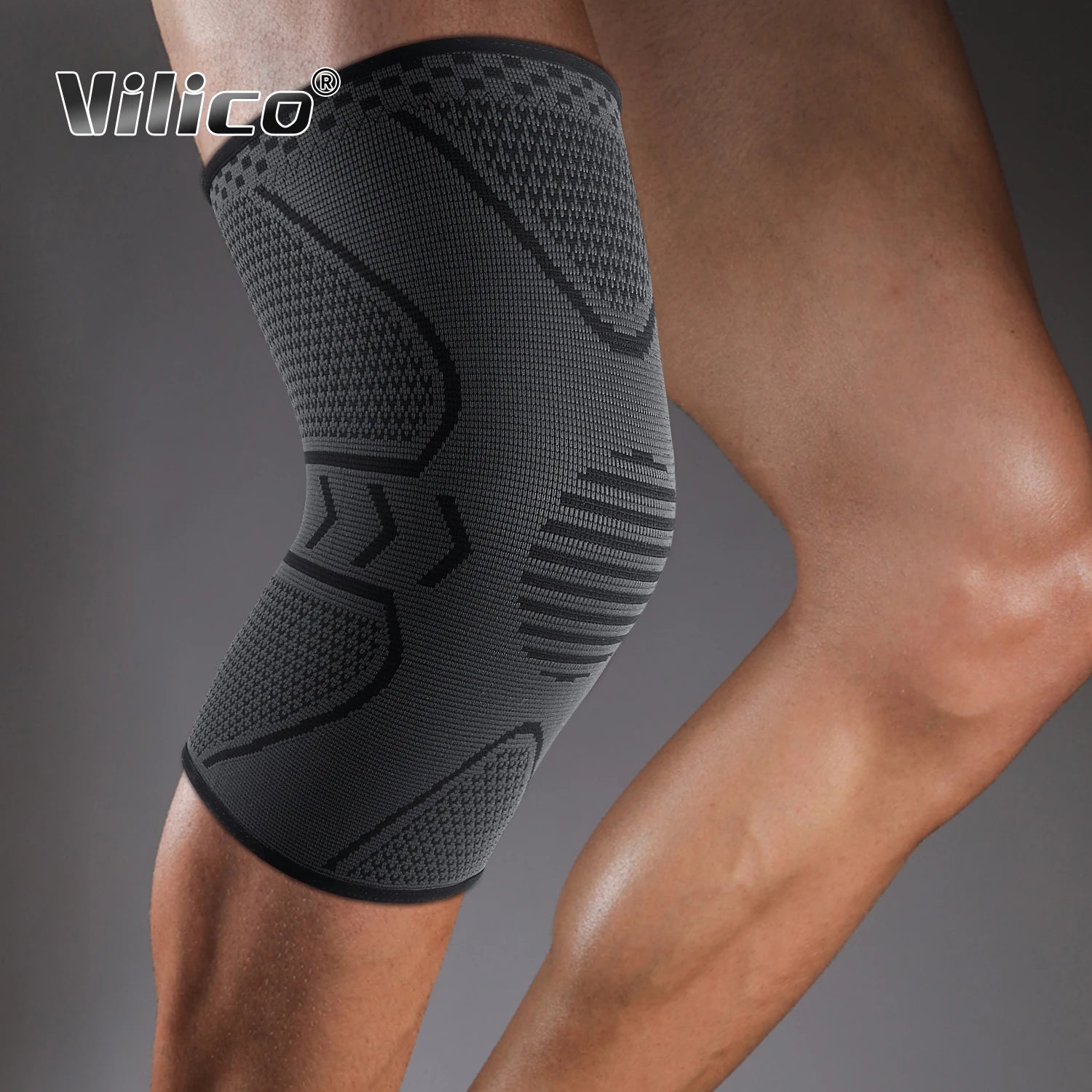 1Piece Fitness Running Cycling Knee Braces Elastic Nylon Knee Brace for Sports Compression Knee Pad Sleeve Basketball Volleyball