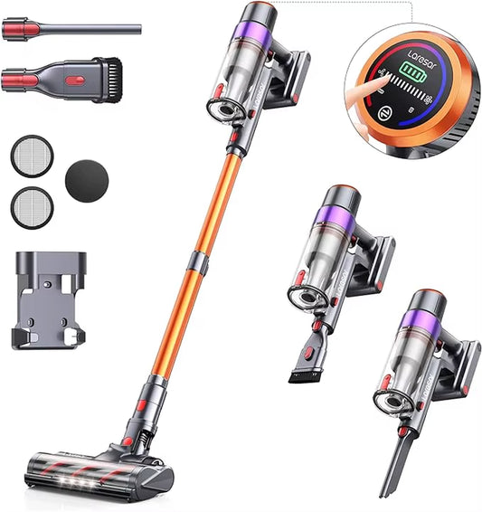 Elite 8 Cordless Vacuum Cleaner Handheld Home Appliance 450W Powerful Smart Home Touch Screen 55 Mins Detachable Battery