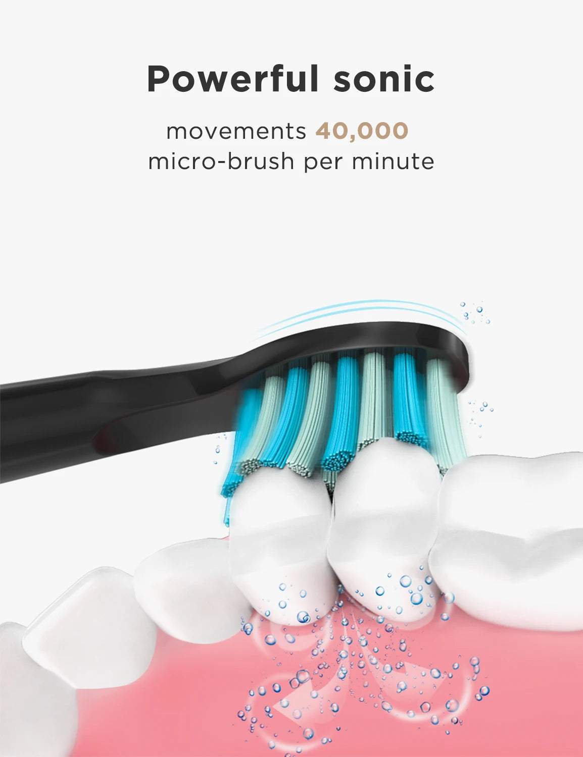 Fairywill Sonic Electric Toothbrush FW-D7 Set USB Charge Toothbrushes Case for Adult with Tooth Brush Heads 5 Mode Smart Time