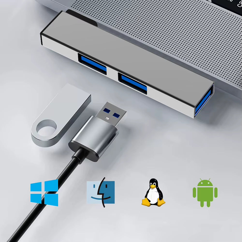 3 in 1 USB Docking Station OTG USB 3.0/Type-C 3.0 to 3 USB USB HUB Type C HUB Speed 5.0Gbps 3 Port for PC Computer Laptop