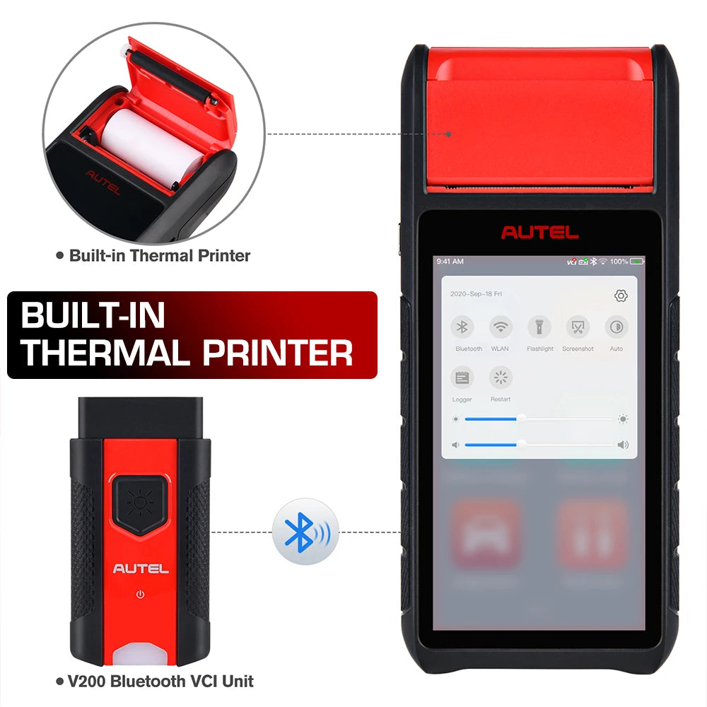  Maxibas BT608E Car Battery Tester Scanner 12V 24V 100-3000 CCA Battery Analyzer All System Diagnostic Battery Registration Tool