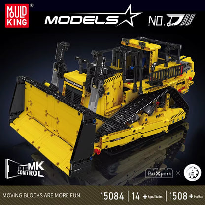 Mould King 15084 Technical Car Toys the APP RC Control D11 Bulldozer Building Block Assembly Truck Brick Set Kids Christmas Gift