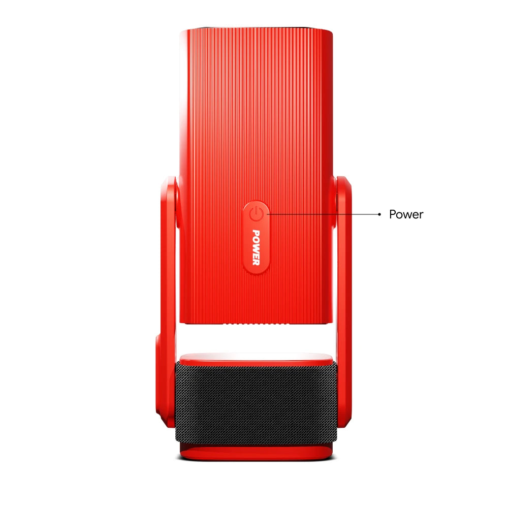  Freeone Portable Speaker Projector Android OS Wi-Fi 6 Auto-Focus Built-In-270° Rotation Stand 350 ANSI Lumens Bluetooth 5.2 Auto-Keystone Correction Netflix Youtube Ceiling Projector EVA Storage Bag EU Plug Global Version