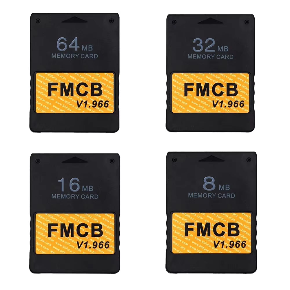 2025 Free Mcboot V1.966 Memory Card Compatible with All PS2 Consoles for Sony PS2 FMCB Game Saver 8MB/16MB/64MB Memory Card