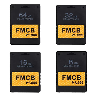 2025 Free Mcboot V1.966 Memory Card Compatible with All PS2 Consoles for Sony PS2 FMCB Game Saver 8MB/16MB/64MB Memory Card