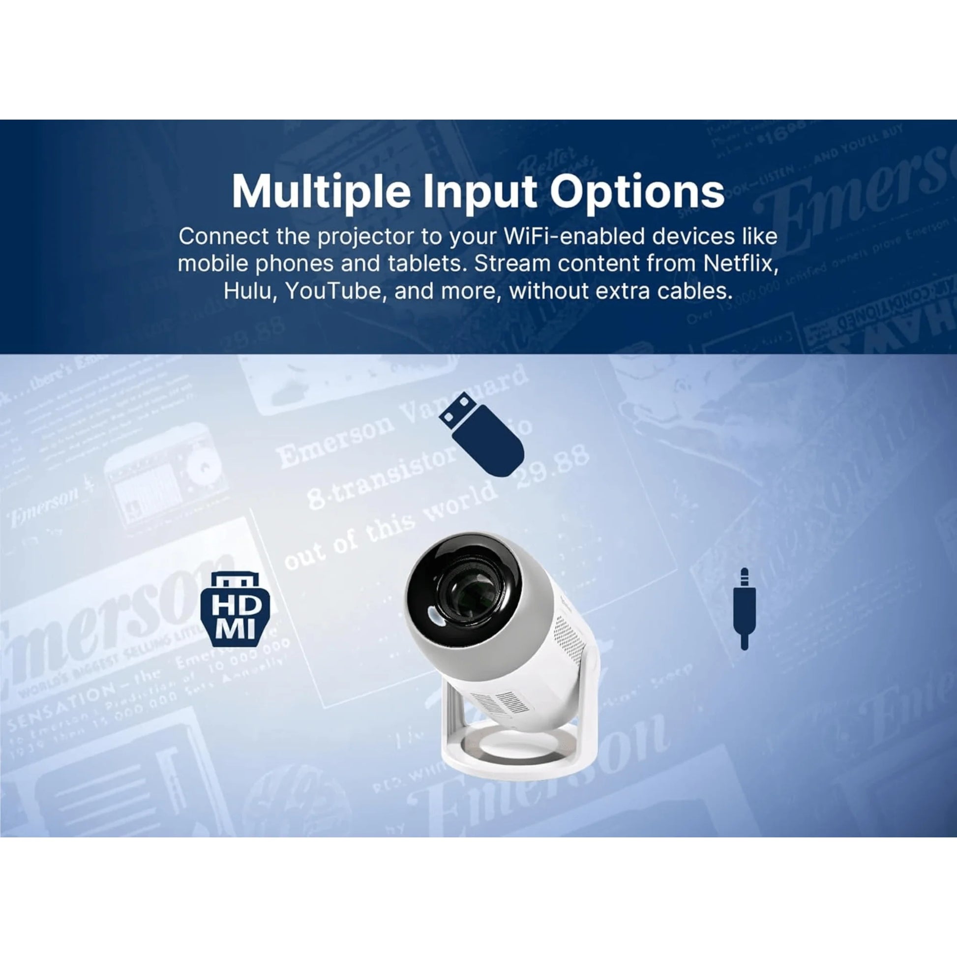 Emerson 150" Home Theater LCD Projector Combo