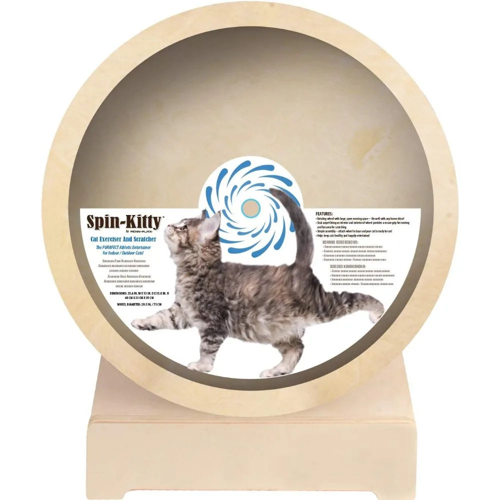 Exercise Wheel – Run Scratchers for Cats Scratcher Spin and Scratch for Fun – Perfect for Physical Activity and Reducing Boredom
