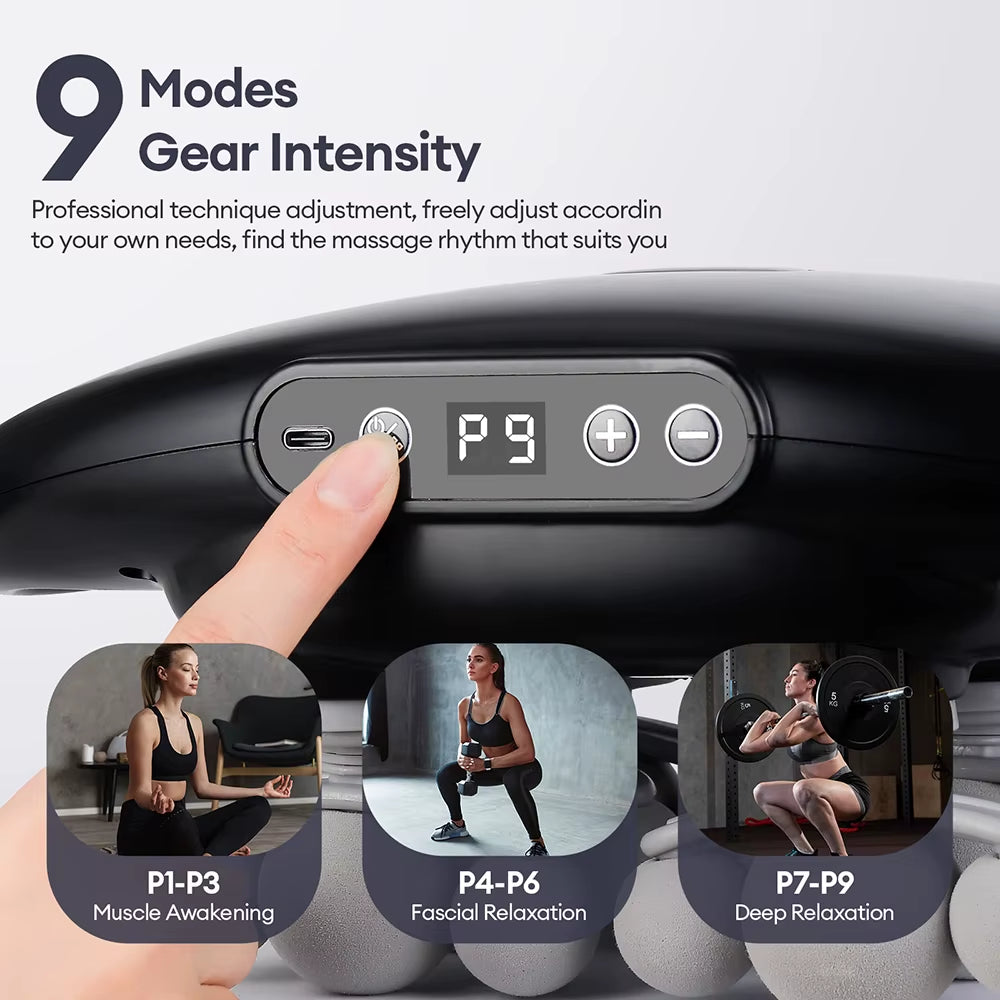 18/24 Heads Wireless Deep Tissue Massage Gun with Red Light Therapy for Muscle Relaxation - Ideal for Home Gym and Body Care