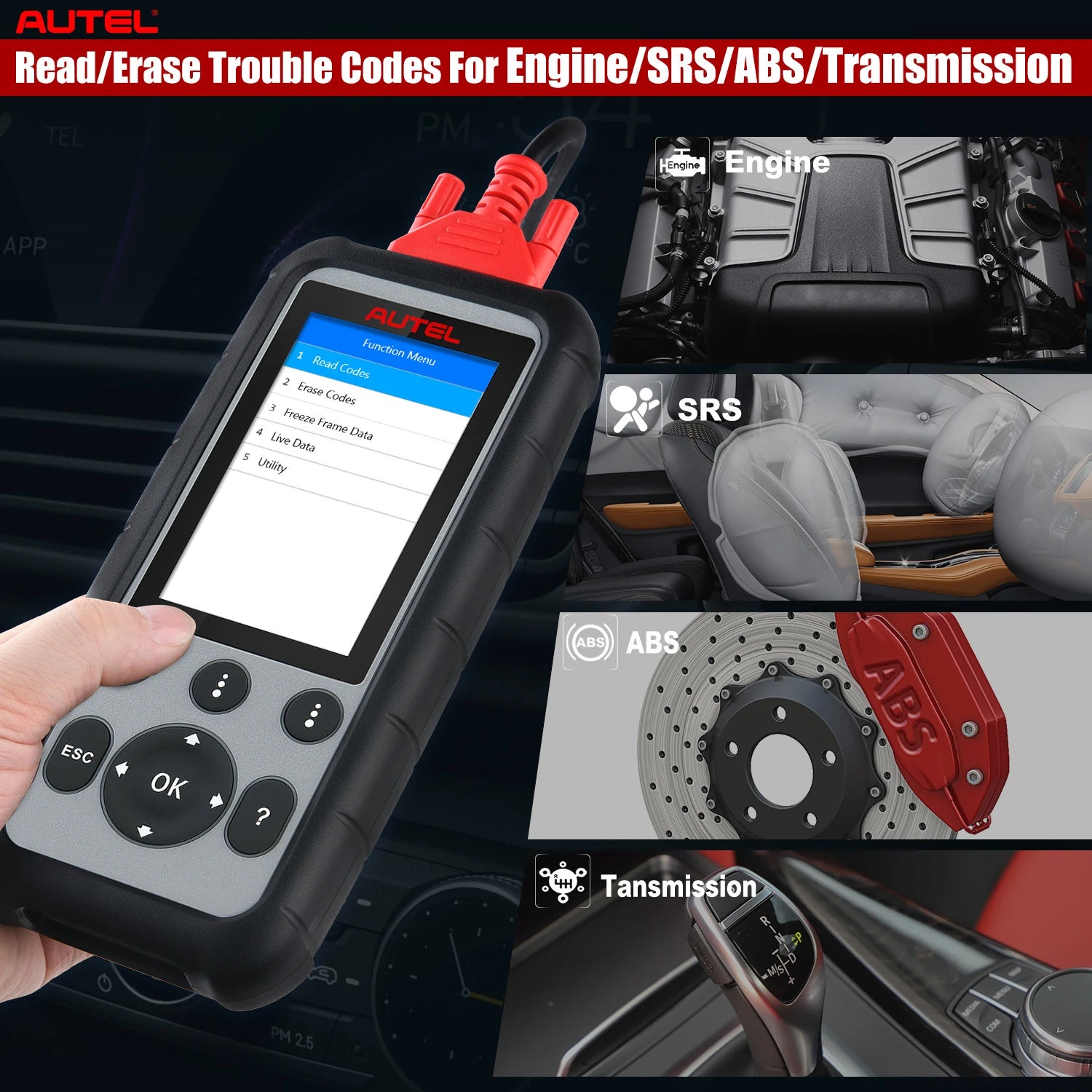  Maxidiag MD806 Full System Diagnoses OBD2 Car Automotive Scanner Tool 4 Systems Diagnosis 7 Most Special Reset Services