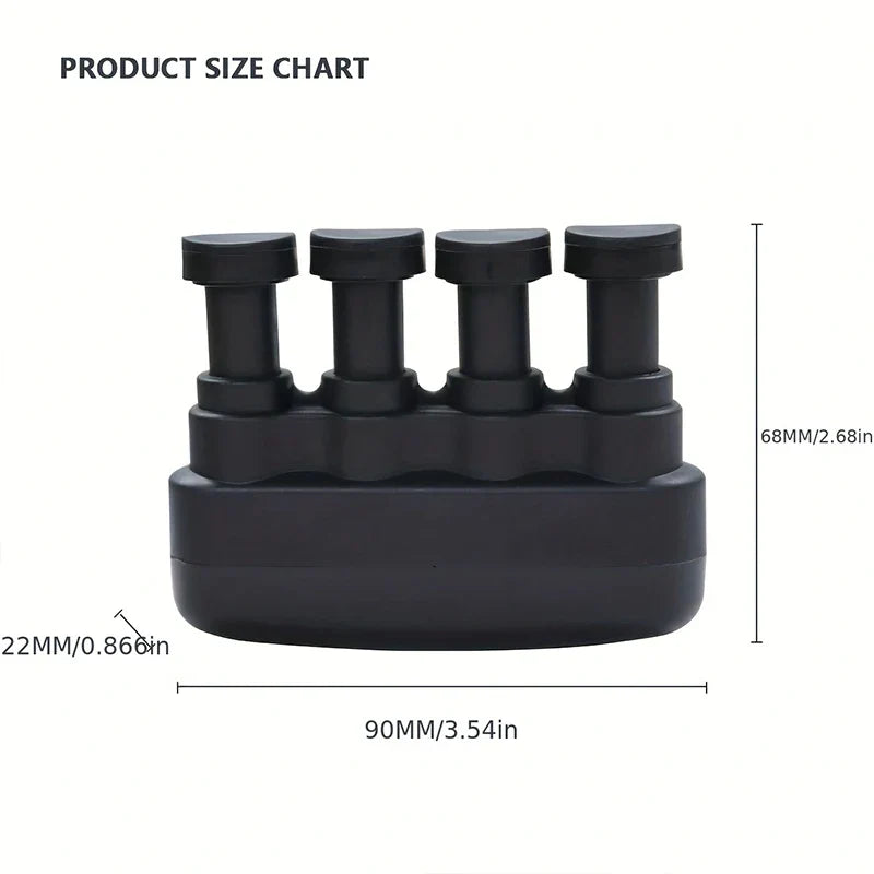 1PC Hand Exerciser–Improve Dexterity and Strength in Fingers, Hands, Forearms- Adjust Tension per Finger– Simulated Strings Help Develop Calluses- Comfortable Conditioning