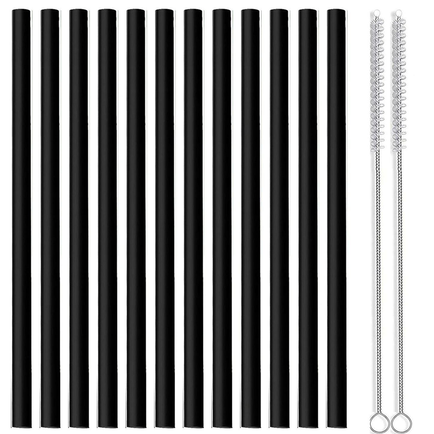 Set of 12 Long Color Replacement Straws for 40 Oz and 30 Oz Tumblers