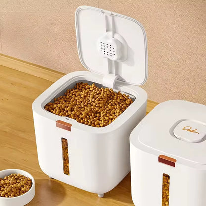 Pet Food Storage Barrel Large Storage Barrel Food Sealed Moisture-Proof Cat Food Barrel Storage Cat Food Dog Food Barrel Pet Foo