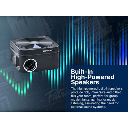 Emerson 120" Home Theater LCD Projector with Built-In DVD Player