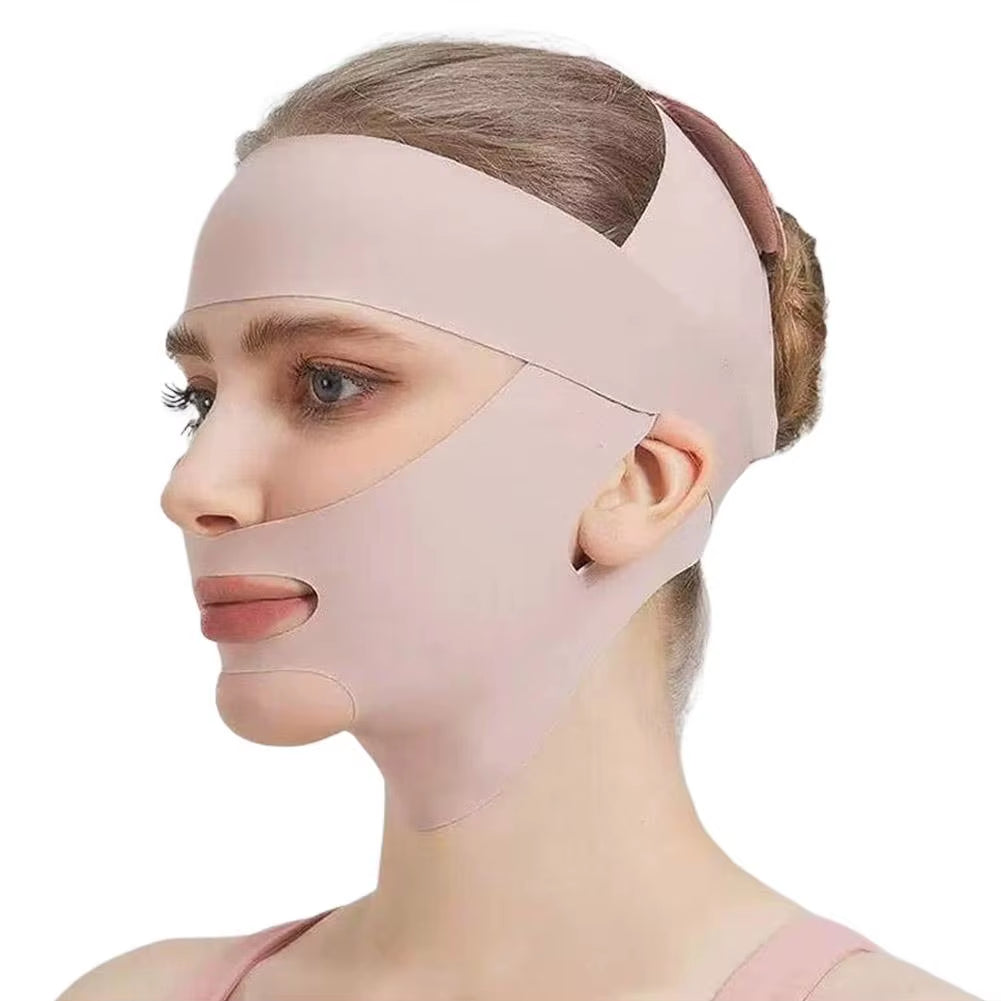 Facial Slimming Bandage for Relaxation and Lift - Double Chin Reduction and Facial Contouring Massage Belt