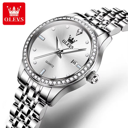 Luxury Brand Women'S Watches Elegant Gold Fashion Quartz Watch Luminous Versatile Waterproof Female Authentication Watch