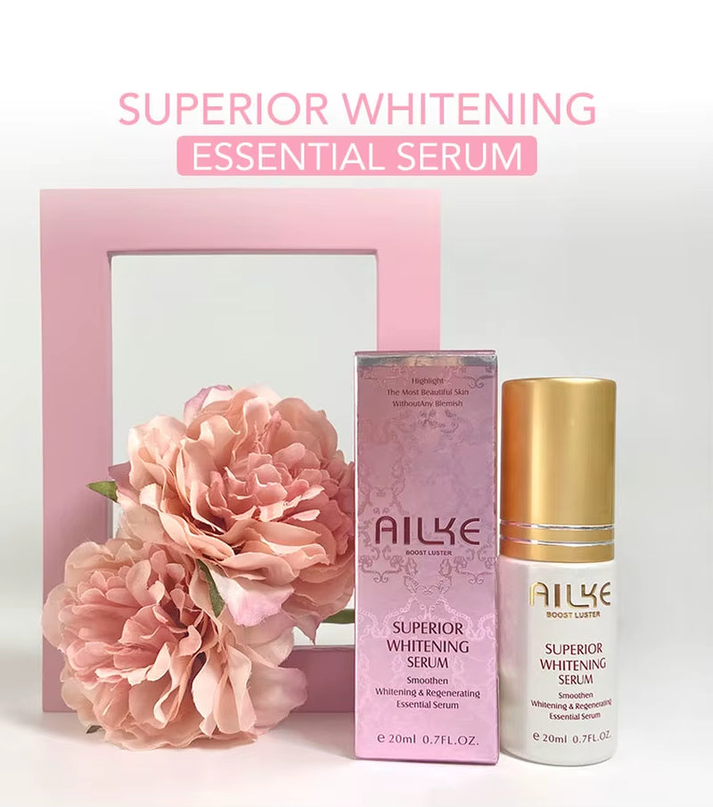 AILKE Glutathione and Vitamin C Skincare Set: Whitening Lotion, Moisturizing Cream, Lightening Soap, Spa Oil, and Glowing Body Cream